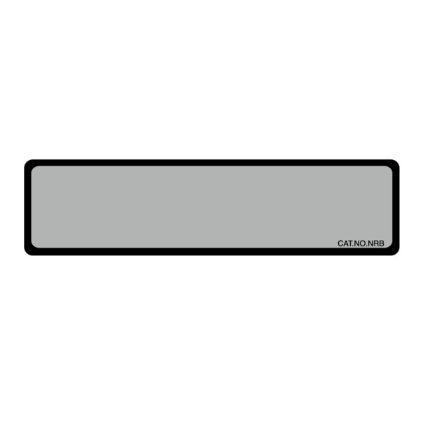 Blank Chart Labels 1-3/8" x 5-3/8" Gray w/Black